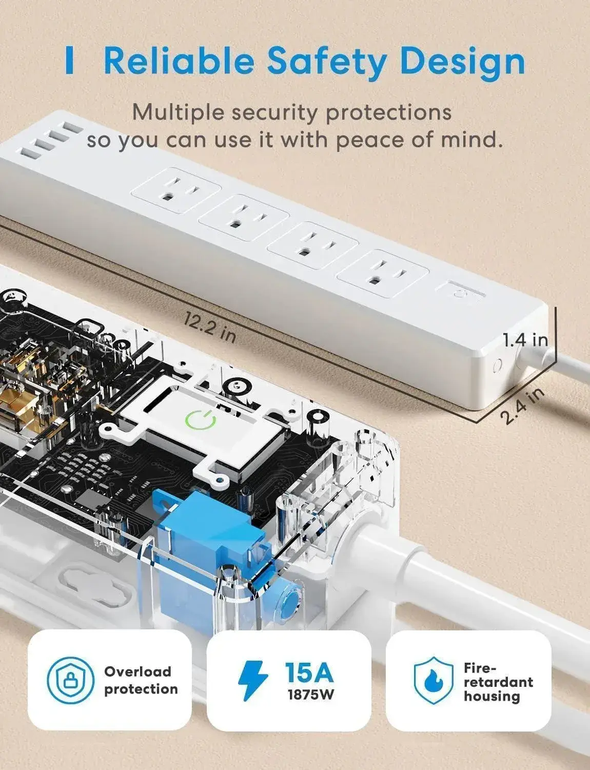Meross MSS425F Smart Power Strip