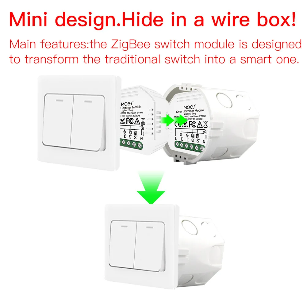 Moes Zigbee Smart Dimmer Switch image 3